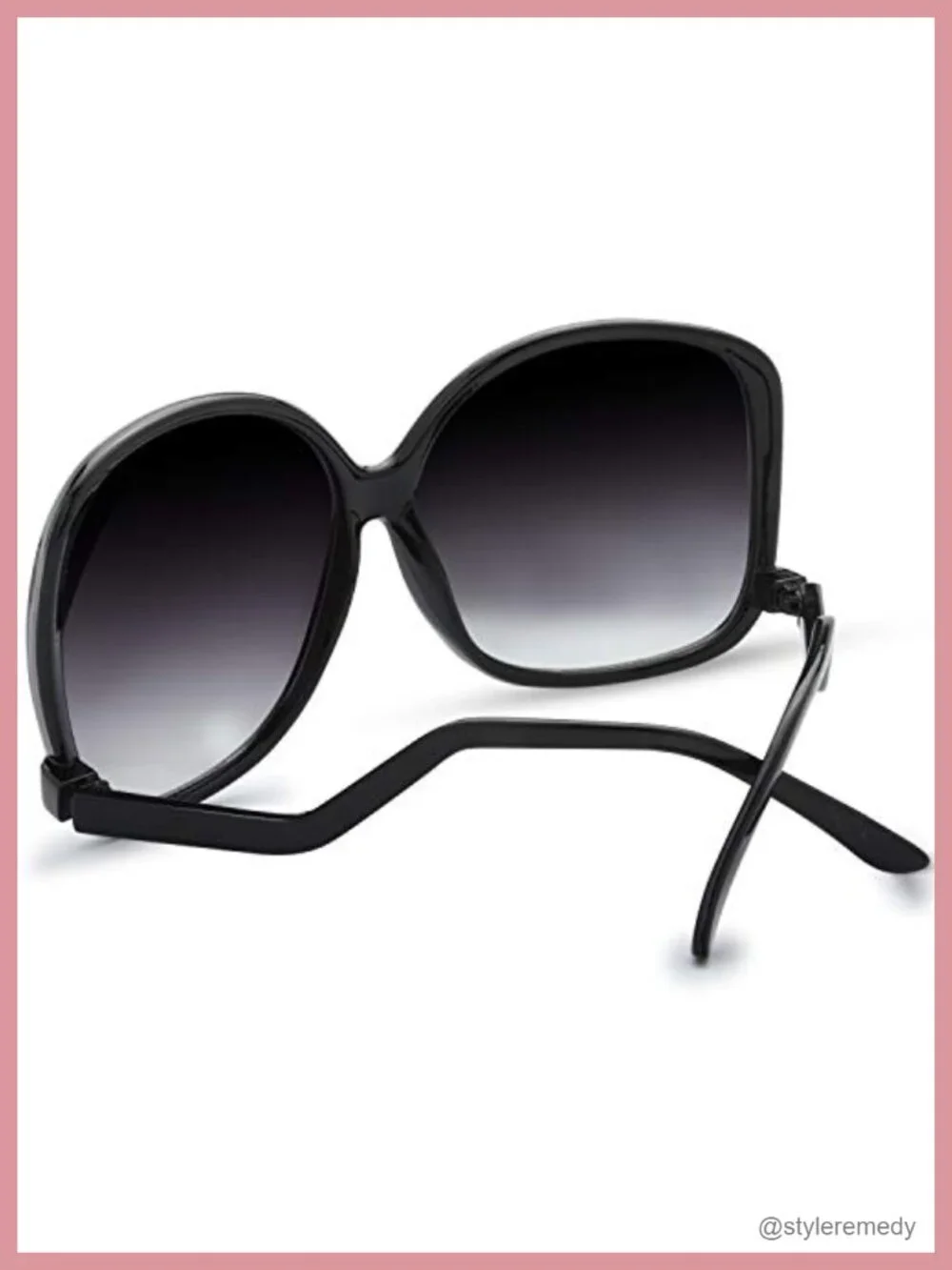 Oversized Jackie O Sunglasses with 100% UV Protection